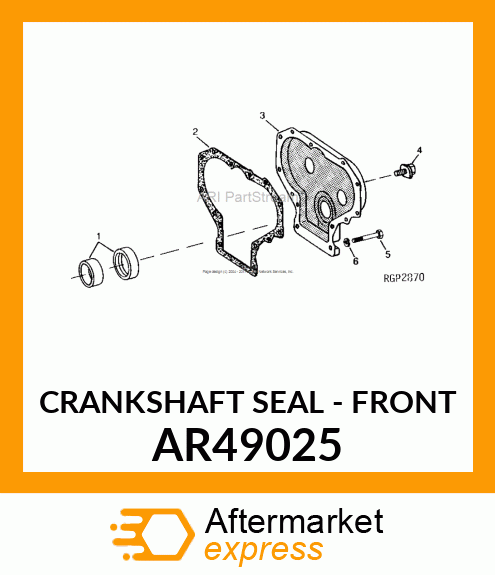 SEAL,FRT OIL,W/WEAR SLEEVE (PARTS) AR49025