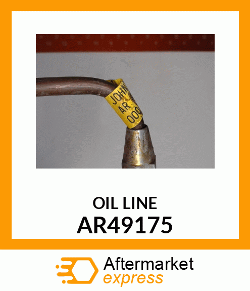 Oil Line - LINE,DIFF LOCK VALVE TO QUILL,OUTER AR49175