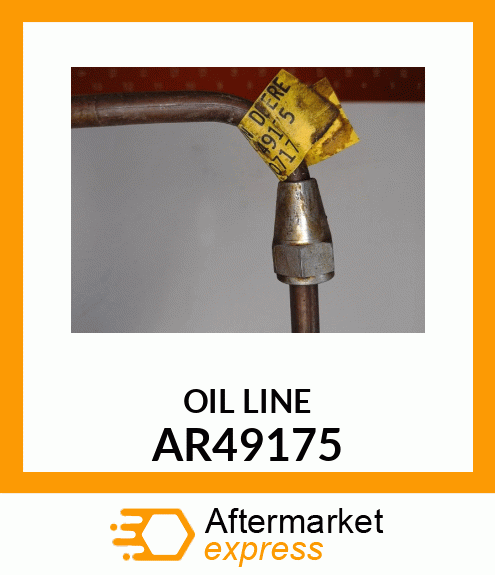 Oil Line - LINE,DIFF LOCK VALVE TO QUILL,OUTER AR49175