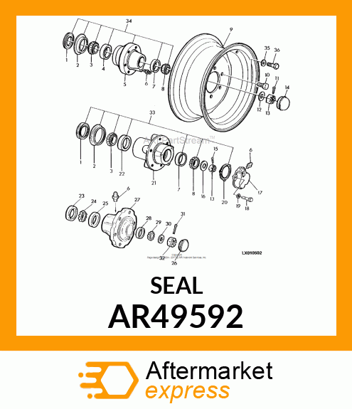 SEAL,OIL AR49592