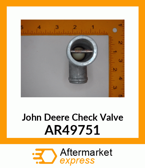 TEE CHECK VALVE ASSEMBLY AR49751