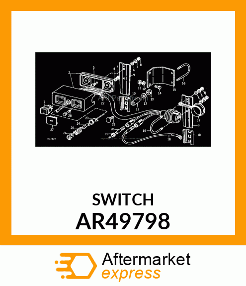 Rocker Switch - SWITCH,DETENTED ROCKER (FIELD) AR49798