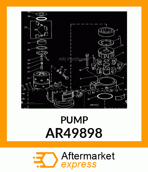 Fuel Injection Pump - PUMP,FUEL INJECTION (Part is Obsolete) AR49898