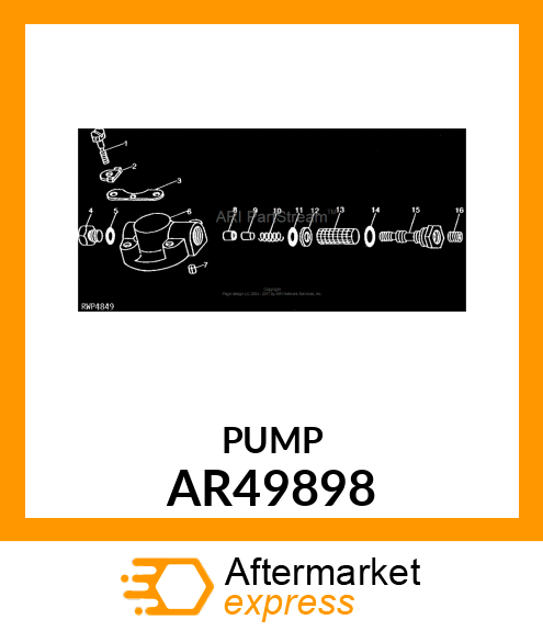 Fuel Injection Pump - PUMP,FUEL INJECTION (Part is Obsolete) AR49898