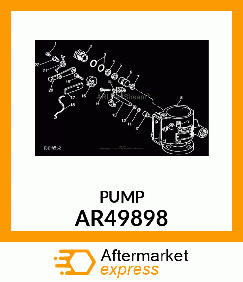 Fuel Injection Pump - PUMP,FUEL INJECTION (Part is Obsolete) AR49898