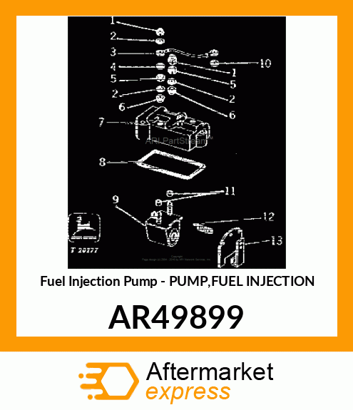 Fuel Injection Pump - PUMP,FUEL INJECTION AR49899