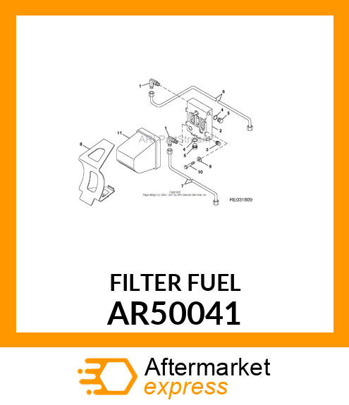 ELEMENT ,FUEL FILTER AR50041