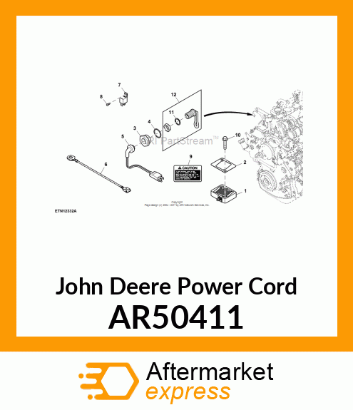 POWER CORD, CORD ASSMY AR50411