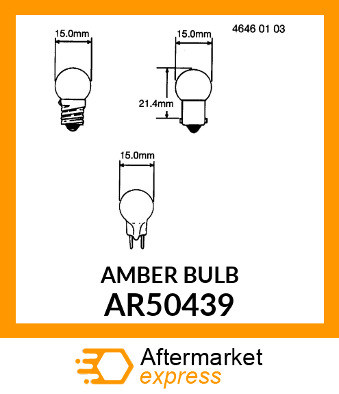 BULB, LAMP AR50439