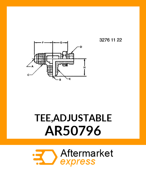 TEE,ADJUSTABLE AR50796