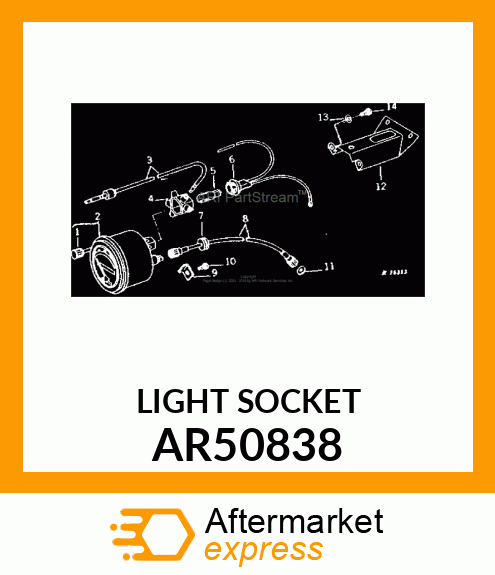 HARNESS,WIRING,TACHOMETER LAMP AR50838