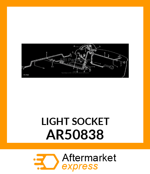 HARNESS,WIRING,TACHOMETER LAMP AR50838