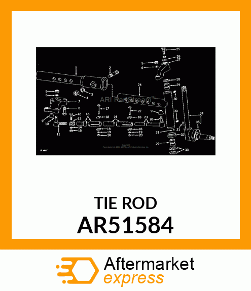 END TIE ROD OUTER AR51584