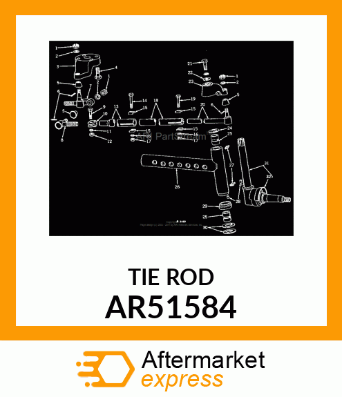 END TIE ROD OUTER AR51584