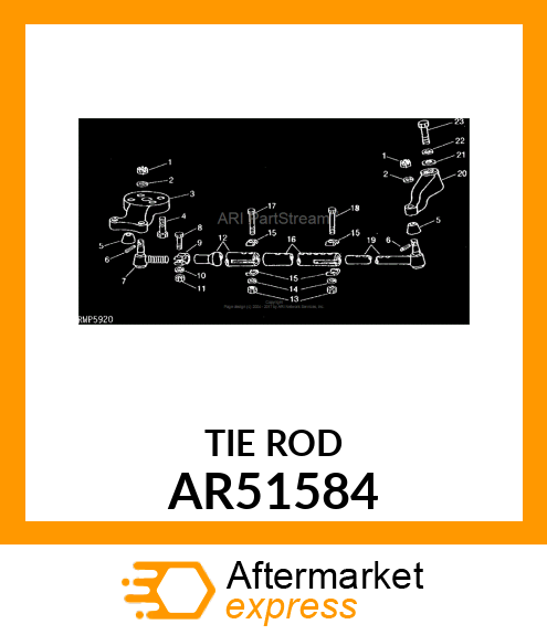 END TIE ROD OUTER AR51584