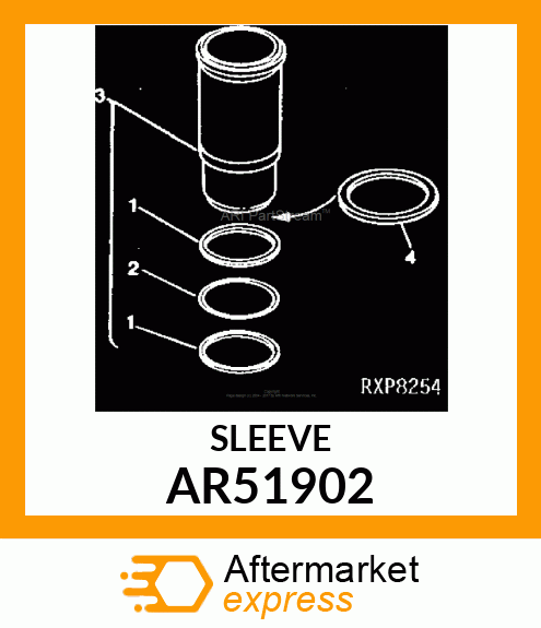 CYLINDER LINER AND PACKINGS AR51902
