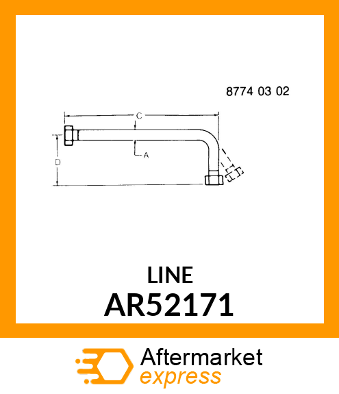OIL LINE, BRAKE RETURN AR52171