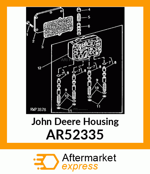 HOUSING,SHIFT VALVE ASSEMBLY AR52335