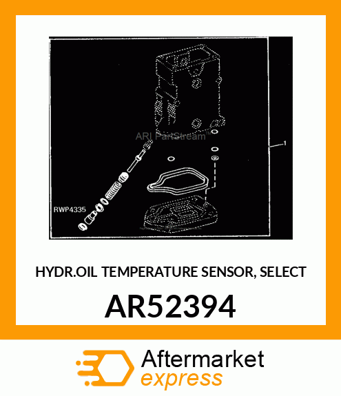HYDR.OIL TEMPERATURE SENSOR, SELECT AR52394