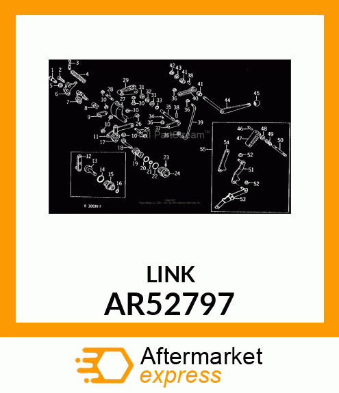 LINK,RS OPERATING WITH PINS AR52797