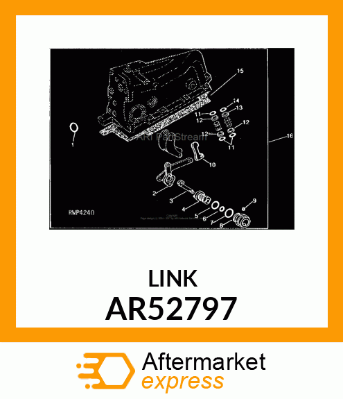 LINK,RS OPERATING WITH PINS AR52797