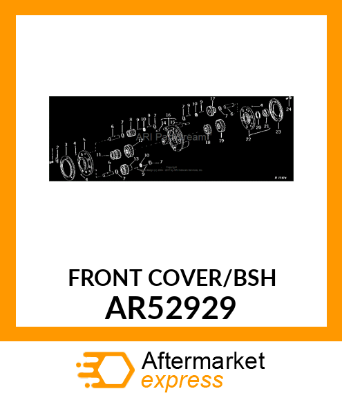 Cover - COVER,PINION CARRIER,ASSEMBLY FRONT AR52929