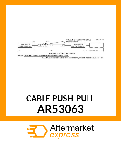 Push Pull Cable AR53063