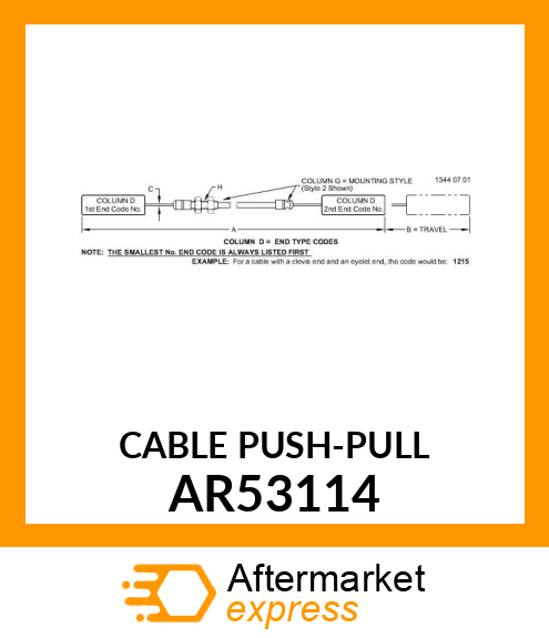 CABLE PUSH AR53114