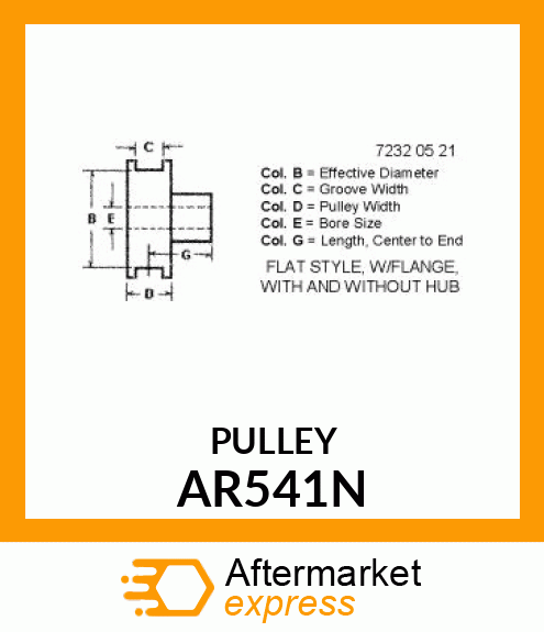 PULLEY ASSY AR541N