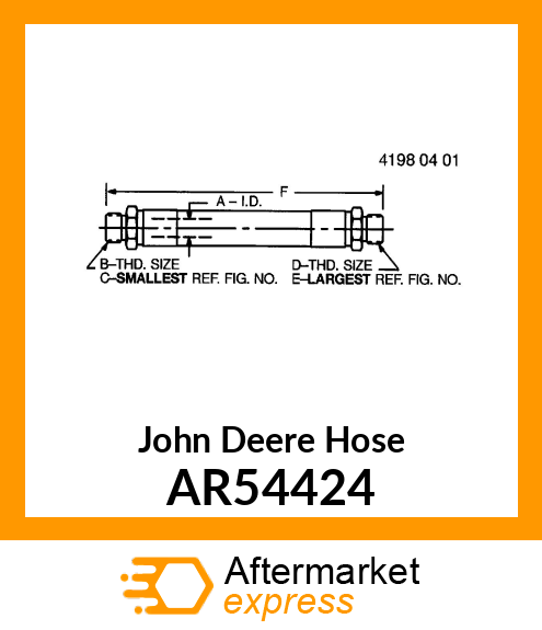 HOSE, LINE,FLEXIBLE OIL /SCV/ AR54424