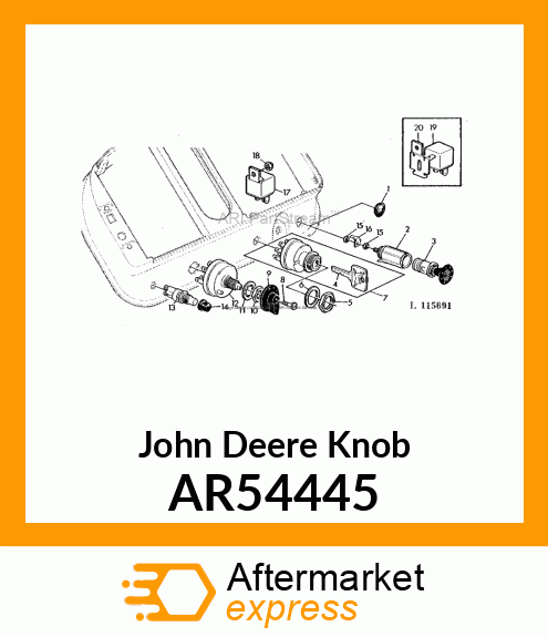 LEVER,LIGHT SWITCH AR54445