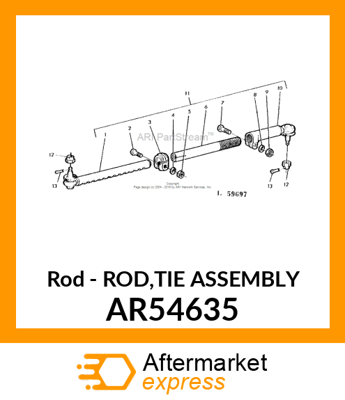 Rod - ROD,TIE ASSEMBLY AR54635