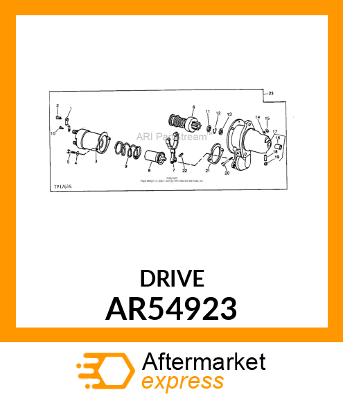 DRIVE,MOTOR AR54923