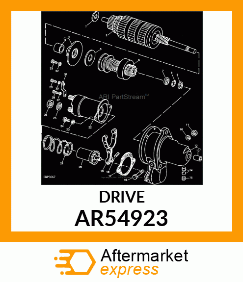 DRIVE,MOTOR AR54923