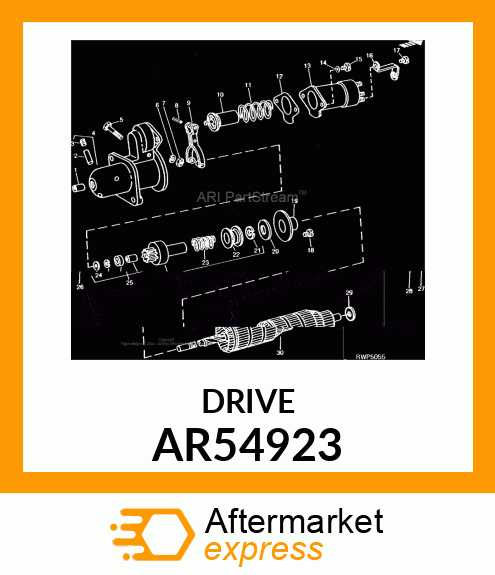 DRIVE,MOTOR AR54923