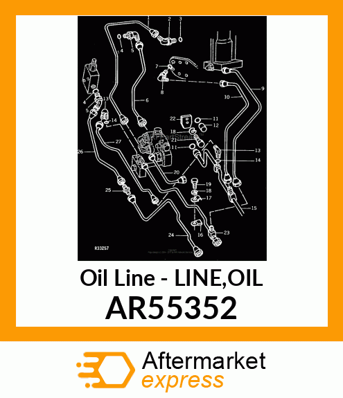 Oil Line - LINE,OIL AR55352