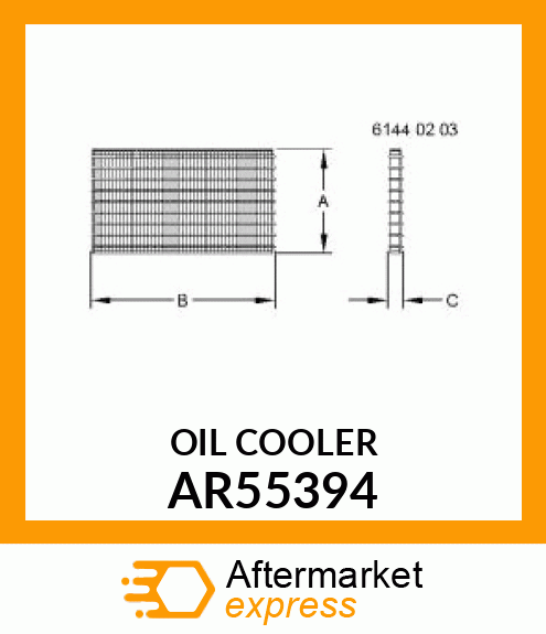 OIL COOLER AR55394