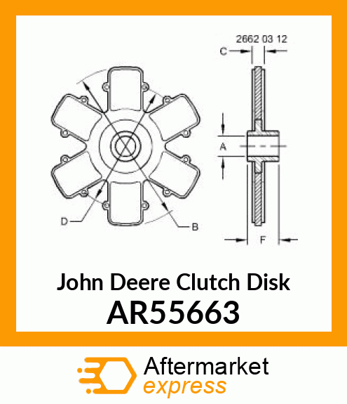 CLUTCH DISK AR55663