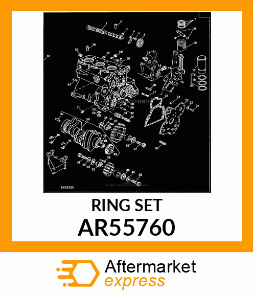 SET,PISTON RING /4.02 BORE NON AR55760