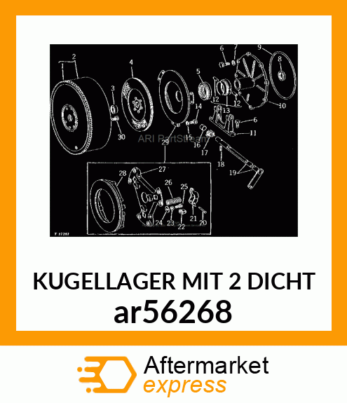 KUGELLAGER MIT 2 DICHT ar56268