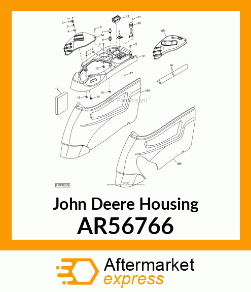 HOUSING,CIGAR LIGHTER AR56766