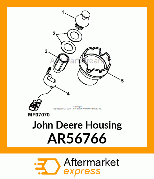 HOUSING,CIGAR LIGHTER AR56766