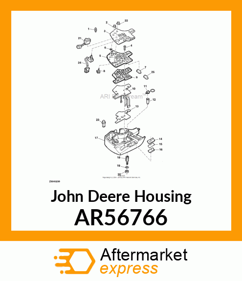 HOUSING,CIGAR LIGHTER AR56766