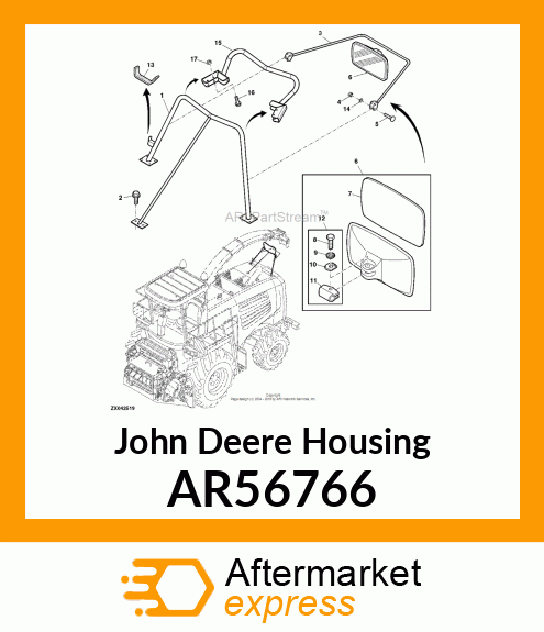 HOUSING,CIGAR LIGHTER AR56766