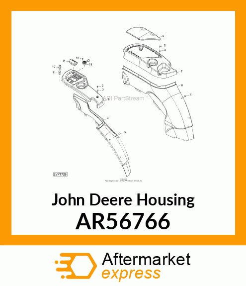 HOUSING,CIGAR LIGHTER AR56766