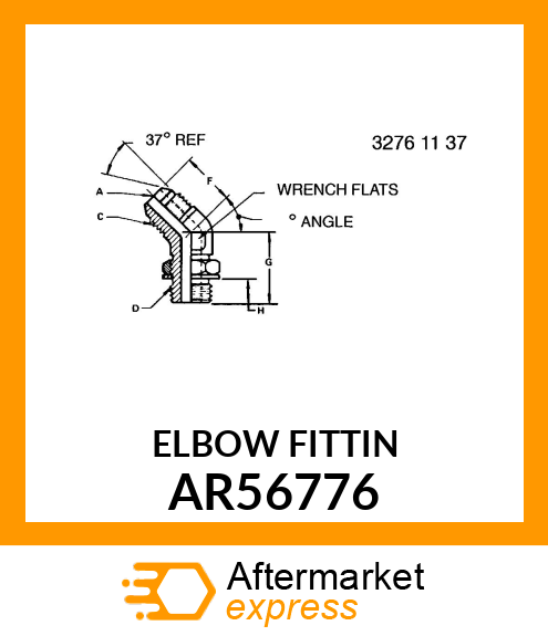 ELBOW,60 DEGREE ADJUSTABLE AR56776