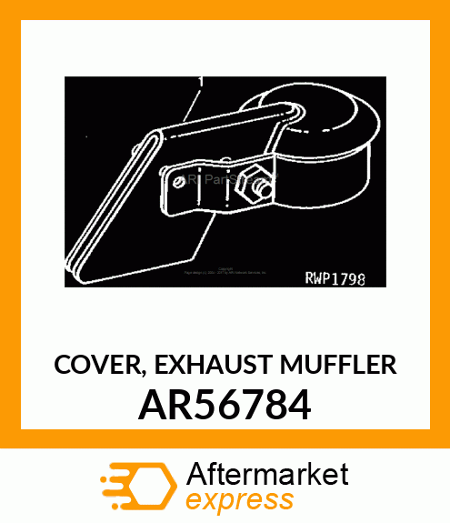 COVER, EXHAUST MUFFLER AR56784