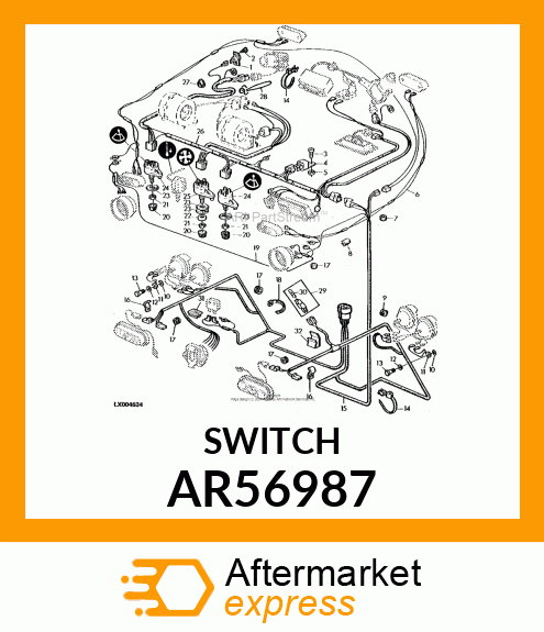 SWITCH, DOME LAMP AR56987