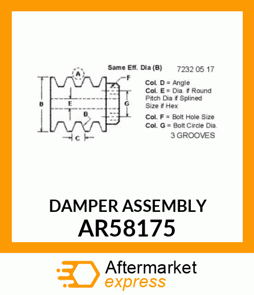 DAMPER ASSEMBLY AR58175