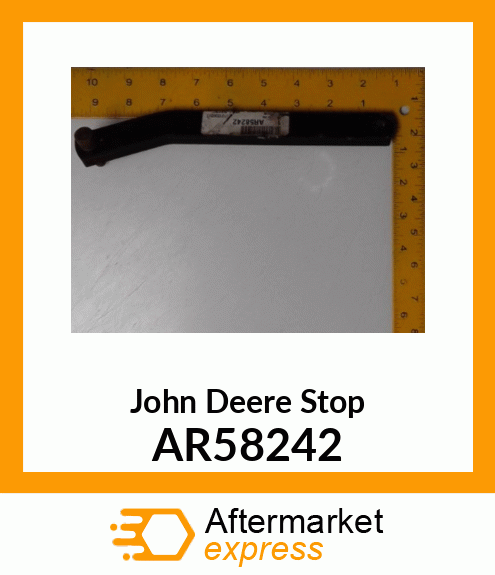 BAR, CAB DOOR STOP WITH PIN AR58242